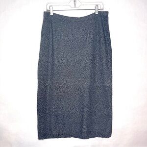 Pure Jill by J. Jill Charcoal Grey Sweater Skirt Womens Size M Stretchy Fall
